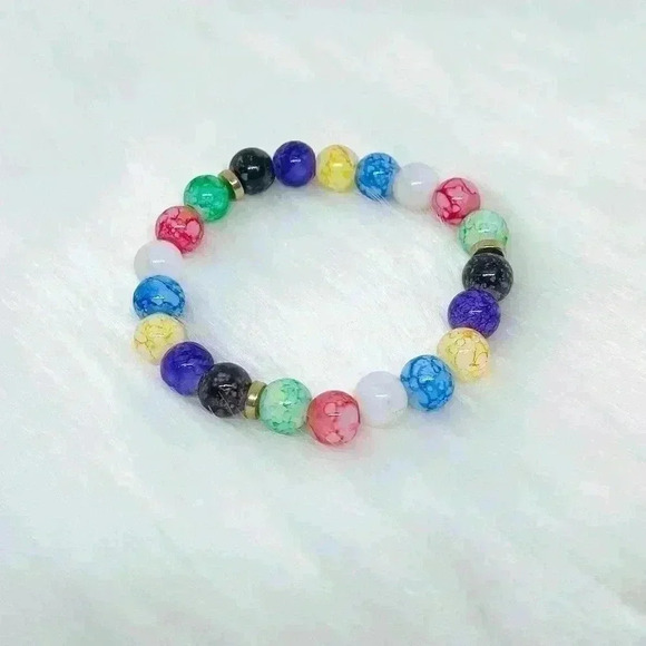Colorful Chakra Reiki beaded Bracelet - Picture 1 of 6